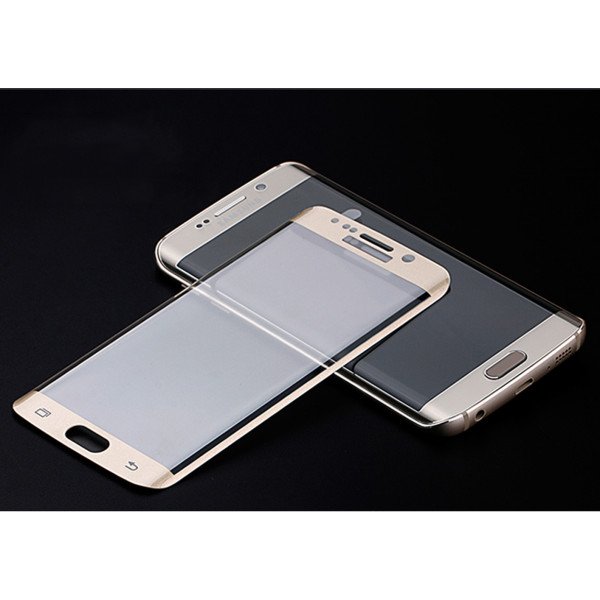 Wholesale Samsung Galaxy S6 Edge Plus Tempered Glass Full Screen Protector (Glass Champagne Gold Clear)